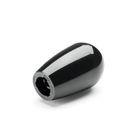 Otto Ganter Domed Gear Knob Plastic, GN 719